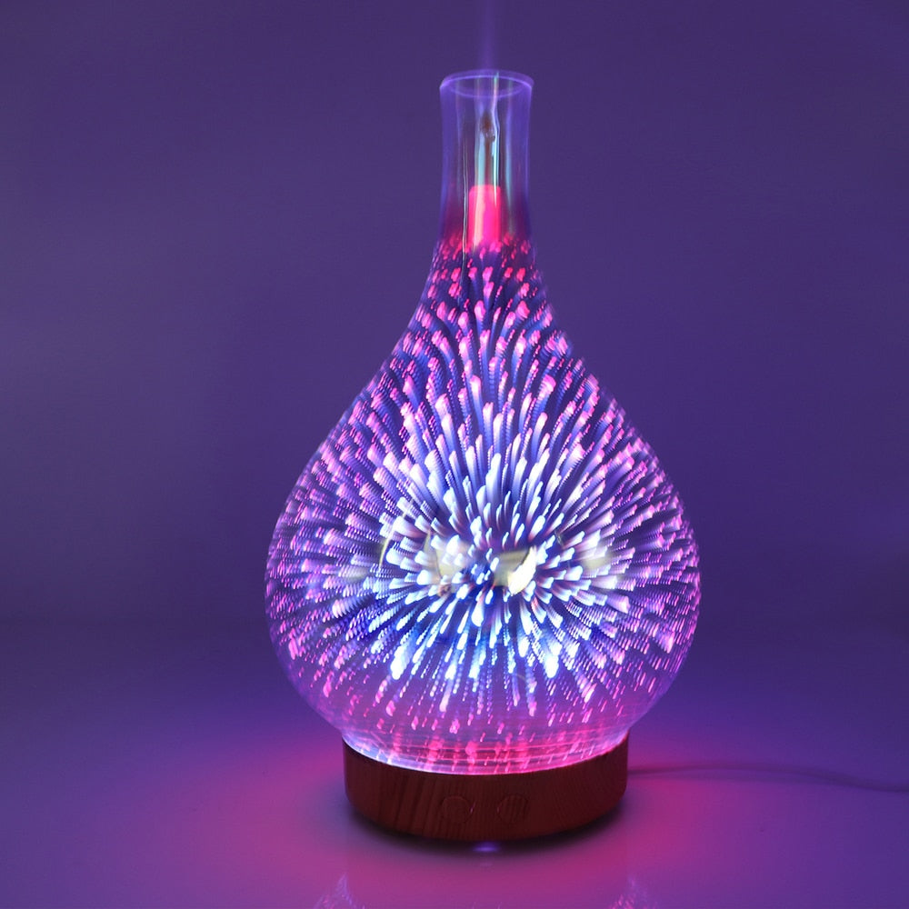 3D Essential Oil Humidifier & Night Light
