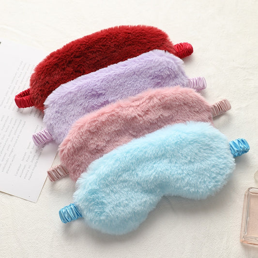 SUPERPLUSH - Cute Faux Fur Plush Eye Mask