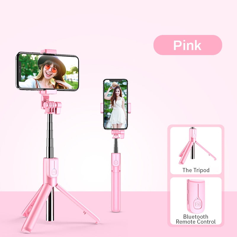 Influencer Selfie Stick & Tripod w/ Bluetooth Video Capture