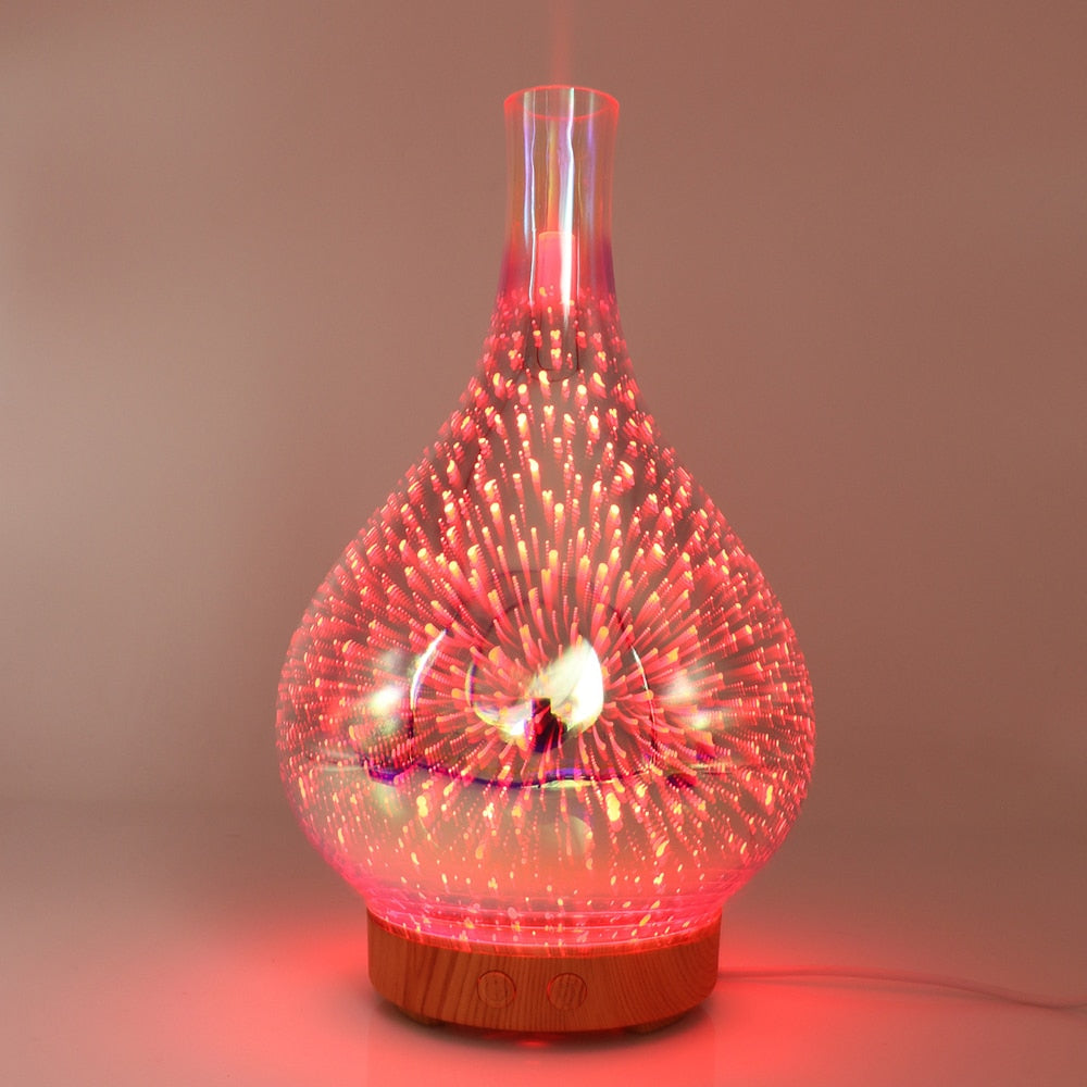 3D Essential Oil Humidifier & Night Light