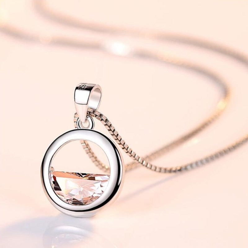 Sterling Silver Retro Necklace