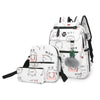 Kawaii Backpack 3 Pcs/set & USB Charging