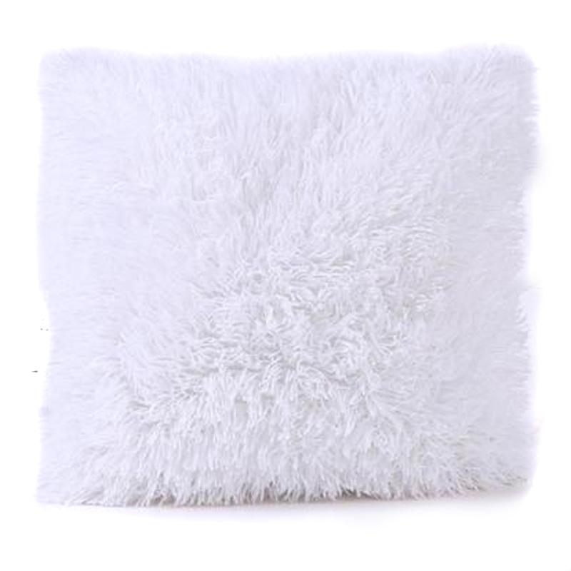 Plush Faux Fur Throw Pillows