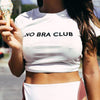 No Bra Club Crop Top