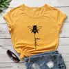 Bee Kind Cotton Print T-Shirt