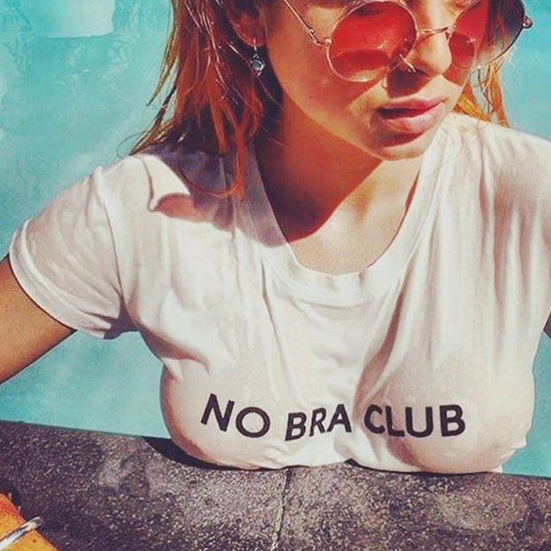No Bra Club Crop Top