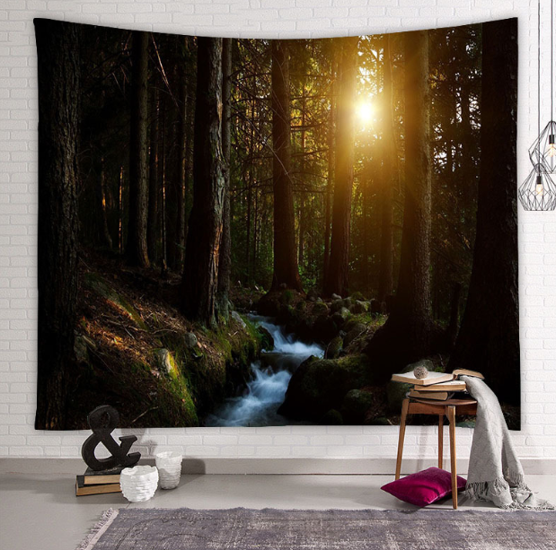 Beautiful Forest HD Printed Wall Tapestry