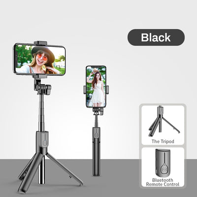 Influencer Selfie Stick & Tripod w/ Bluetooth Video Capture