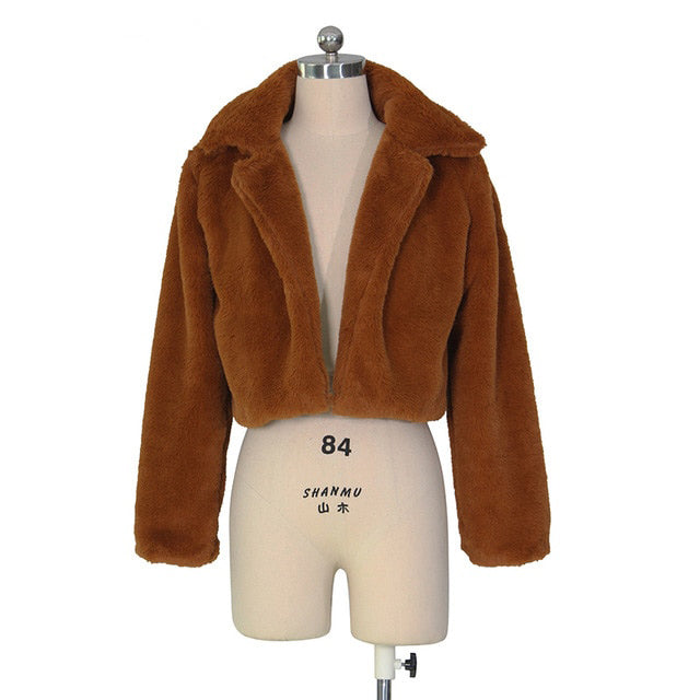 Short Faux Fur Coat
