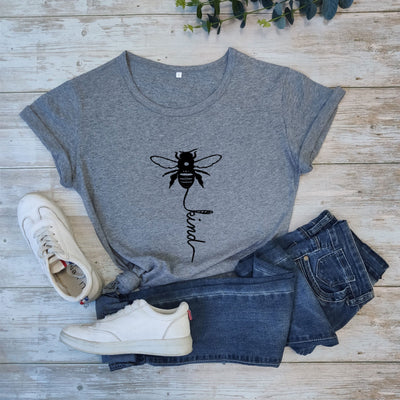 Bee Kind Cotton Print T-Shirt