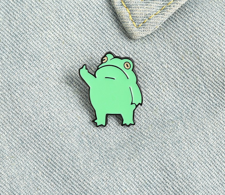 FU Funny Frog Pin