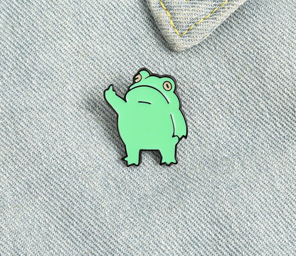 FU Funny Frog Pin