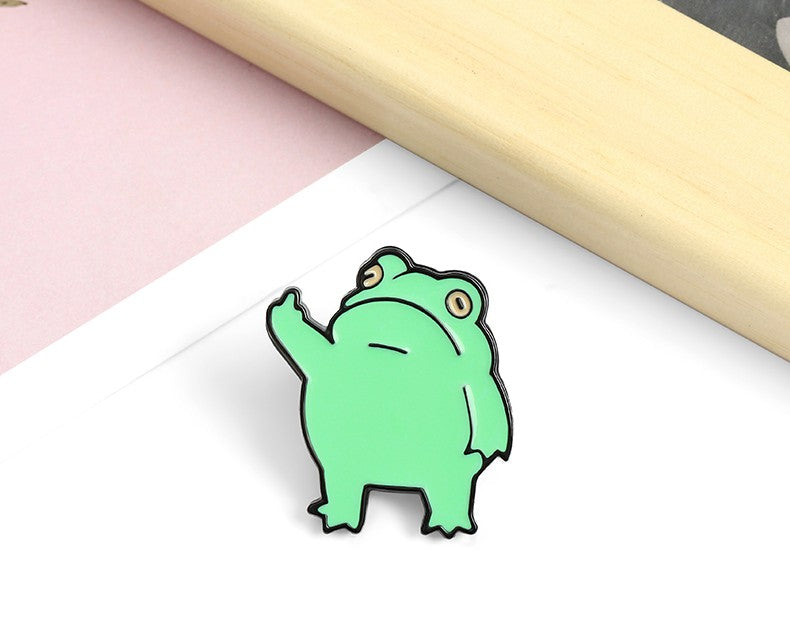 FU Funny Frog Pin