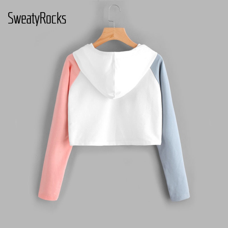 Alien Crop Top Hoodie