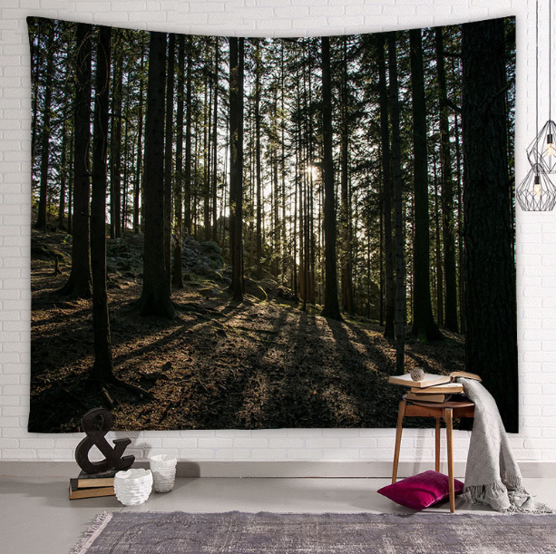 Beautiful Forest HD Printed Wall Tapestry
