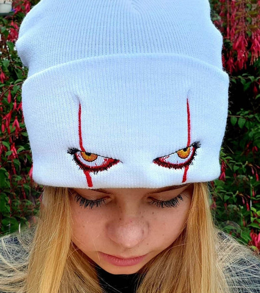 Scary Clown Eyes Beanie