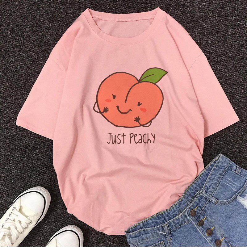 Peach Juice Kawaii Tee