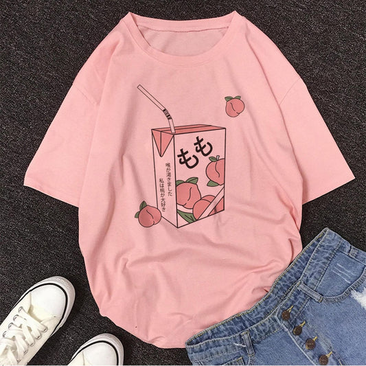 Peach Juice Kawaii Tee