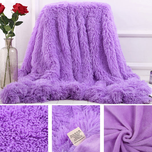 Warm Fluffy Shaggy Bedspread (Multiple Colors!)