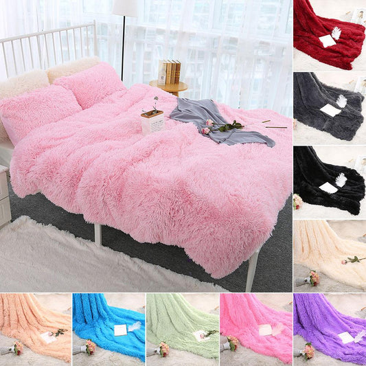 Warm Fluffy Shaggy Bedspread (Multiple Colors!)