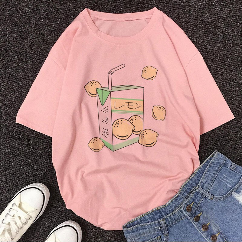 Peach Juice Kawaii Tee