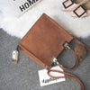 SUPERPLUSH - Suede Leather Handbag w/ Fur Ball