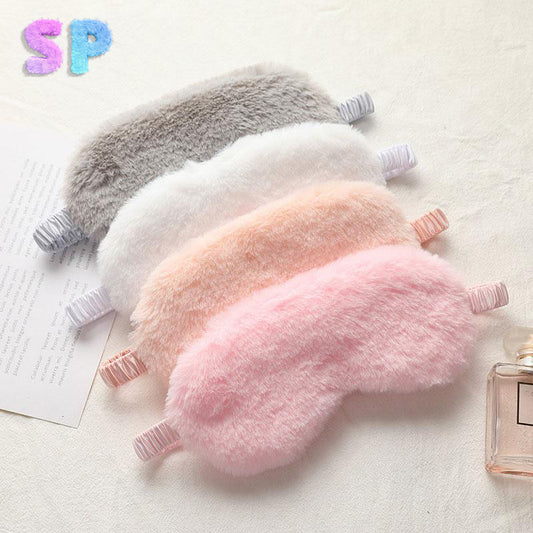 SUPERPLUSH - Cute Faux Fur Plush Eye Mask