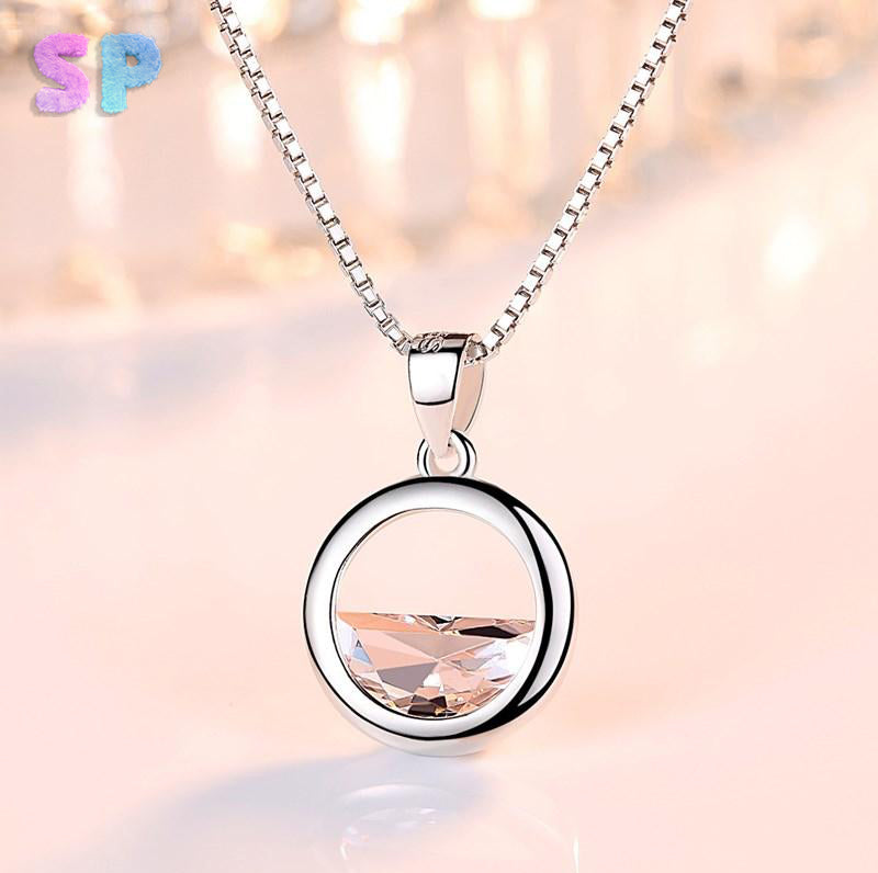 Sterling Silver Retro Necklace