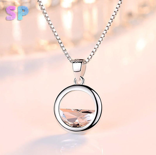 Sterling Silver Retro Necklace